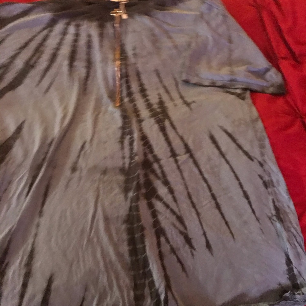 NEw tie-dyed mini dress or oversized shirt size 10